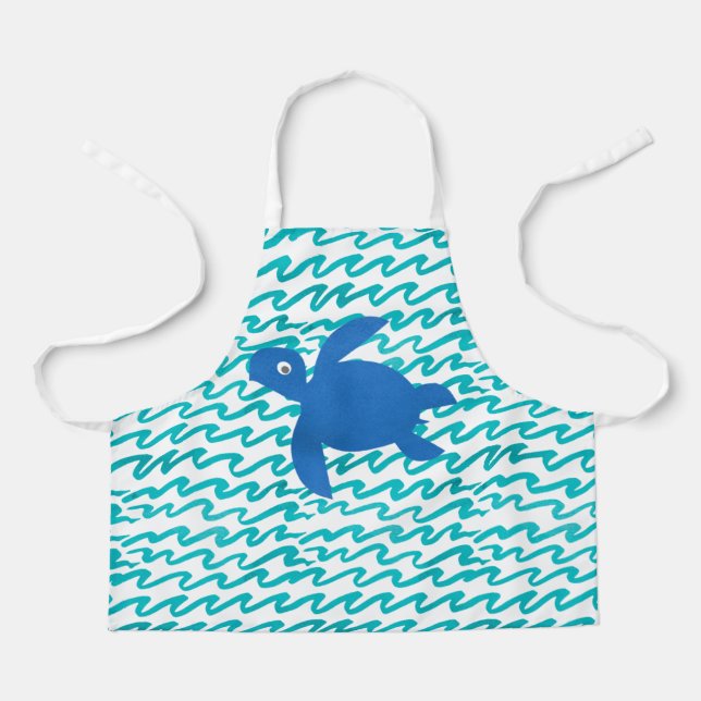 Watercolor Sea Turtle Schürze (Vorderseite)