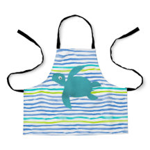 Watercolor Sea Turtle Shibori