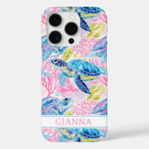 Watercolor Sea Turtles Monogrammed 