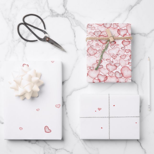 watercolor seamless pattern featuring numerous sof geschenkpapier set (Vorderseite)