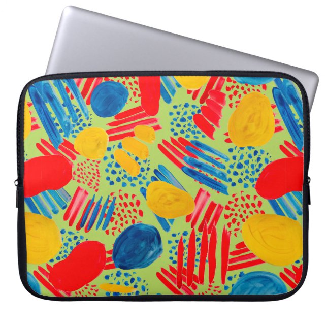 Watercolor seamless pattern laptopschutzhülle (Vorderseite)