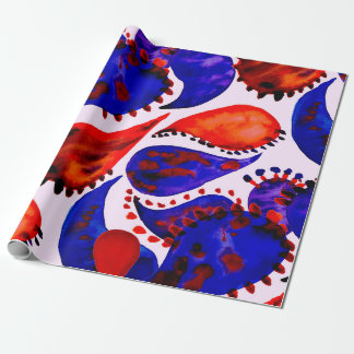 Watercolor seamless pattern with paisley. Abstract Geschenkpapier
