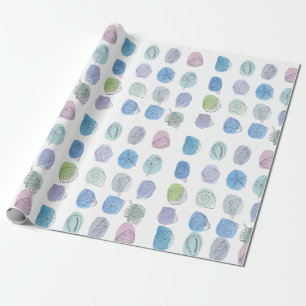 Watercolor Seashell Wrapping Paper Geschenkpapier