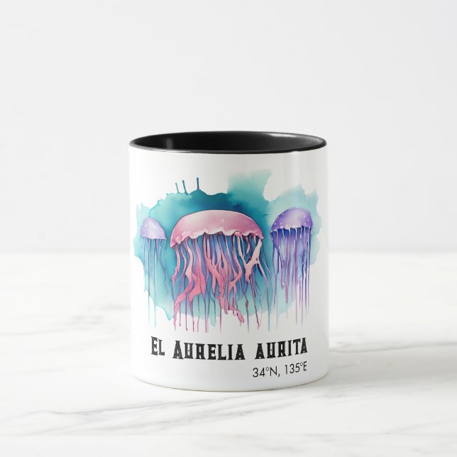 Watercolor Series: Jellyfish Tasse (Zentrum)