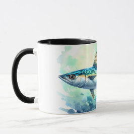 Watercolor Series: Mackerel Tasse
