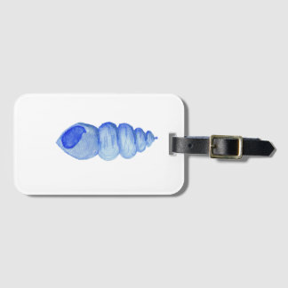 Watercolor Shell luggage tag Gepäckanhänger