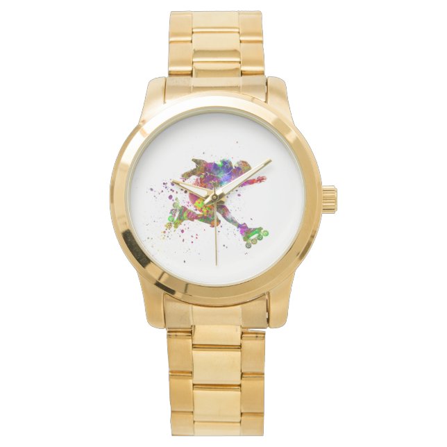 watercolor skater armbanduhr (Vorderseite)