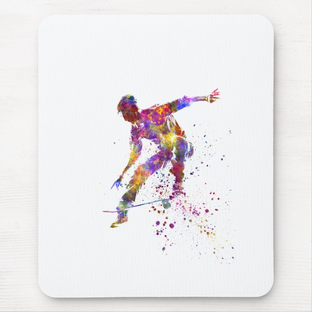 watercolor skater mousepad (Vorne)