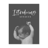 Ankündigungspostkarte