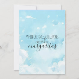 Watercolor Sky Thank You Card Einladung