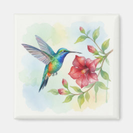 Watercolor Small Hummingbird Magnet
