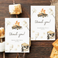 Watercolor S'more Baby Dusche Danke