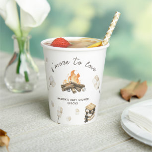 Watercolor S'mores-Baby-Party  Pappbecher