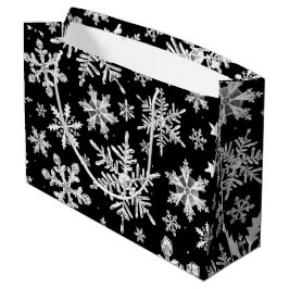 Watercolor Snowflake Wrapping Große Geschenktüte