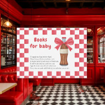 Watercolor soda bottle baby shower books for baby