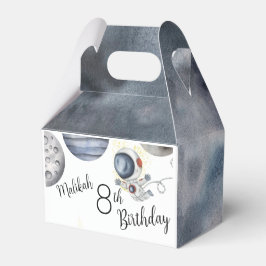 Watercolor Space Geburtstagsparty für Junge oder M Geschenkschachtel
