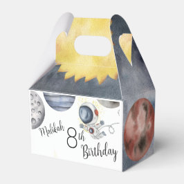 Watercolor Space Geburtstagsparty für Junge oder M Geschenkschachtel