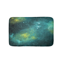 Watercolor Space Uniform Green Yellow Star Nebula