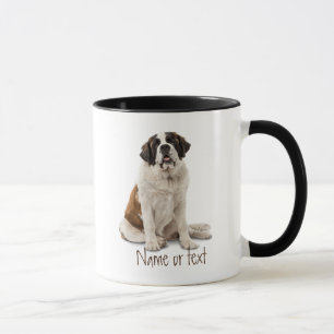Watercolor St. Bernard Haustier Hund Custom Tasse