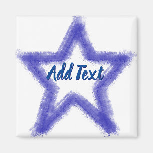 Watercolor-Star-Form Magnet