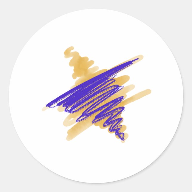 Watercolor Star von David Stickers (Vorderseite)