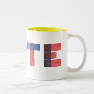 Watercolor STIMME Kaffee Tasse
