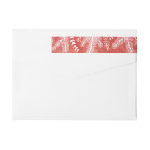 Watercolor Strip Holiday Return Address Label