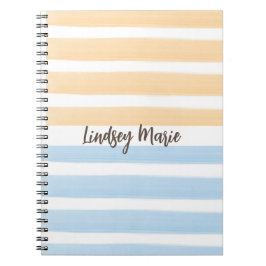 Watercolor Stripes-Notebook Notizblock