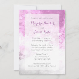 Watercolor-Strudel-Hochzeits-Einladung - Pflaume Einladung