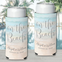 Watercolor Summer On The Beach Wedding