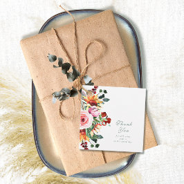 Watercolor Sunflower Bouquet Wedding Thank You Geschenkanhänger