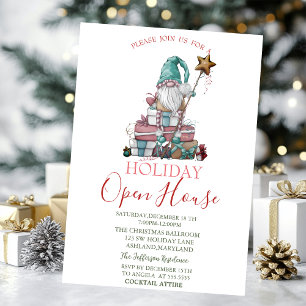 Watercolor Süßer Gnom Geschenke Open House Einladung