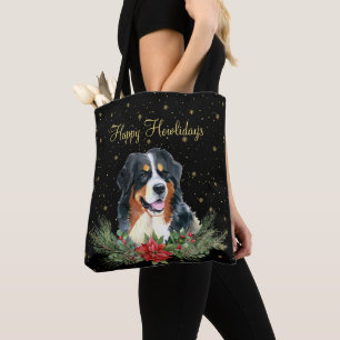 Watercolor Süßer Hund Frohe Howlidays