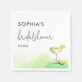 Watercolor Tacos & Tequila Bridal Shower  Serviette