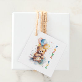 Watercolor Teddy Bear Vielen Dank für Ihr Interess Geschenkanhänger