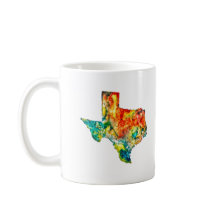 Watercolor-Texas-Kaffee-Tasse