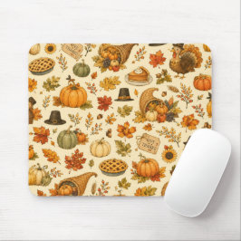 Watercolor Thanksgiving-Muster Mousepad