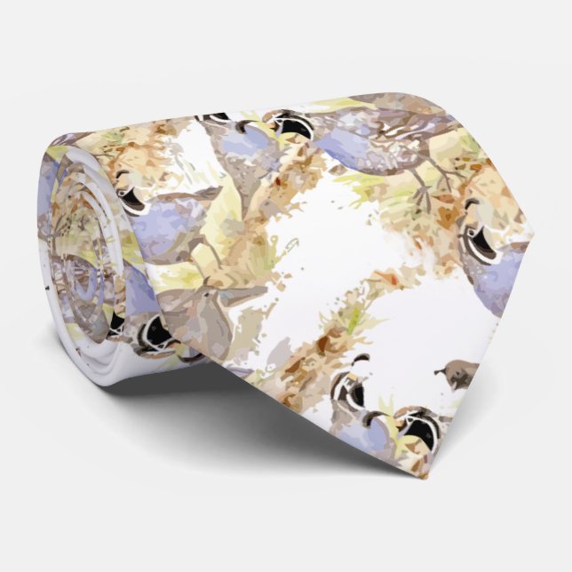 Watercolor - The Restaurant Krawatte (Gerollt)