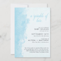 Watercolor Tinte Wash Texture Boy Baby Sprinkle