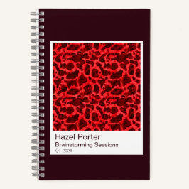 Watercolor Tortoiseshell Spiral Notebook Notizbuch