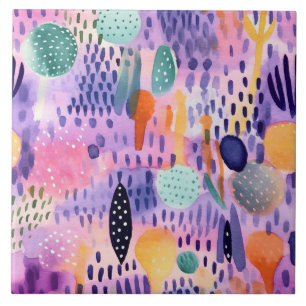 Watercolor Traumwelt Fliese