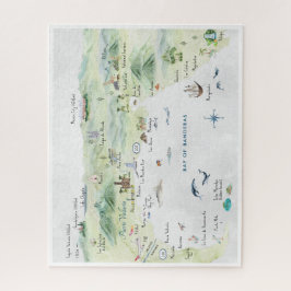 Watercolor Travel Postcard | Puerto Vallarta Puzzle