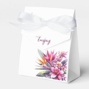 Watercolor Tropical Bliss-Wedding Geschenkschachtel