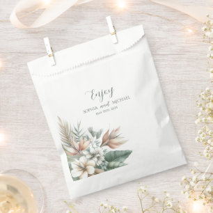 Watercolor Tropical Elegance Wedding - Vielen Dank Geschenktütchen