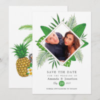 Watercolor Tropical Luau Aloha Wedding Foto