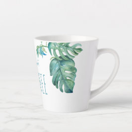 Watercolor Tropical Pink Flamingo Kaffee Milchtasse