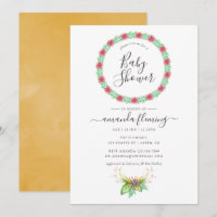 Watercolor Tropical Summer Beach Baby Dusche