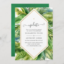Watercolor Tropical Summer Wedding Update