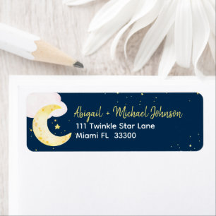 Watercolor Twinkle Little Star Address Label