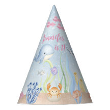 Watercolor Unter dem Meer Mädchen 1. Geburtstag